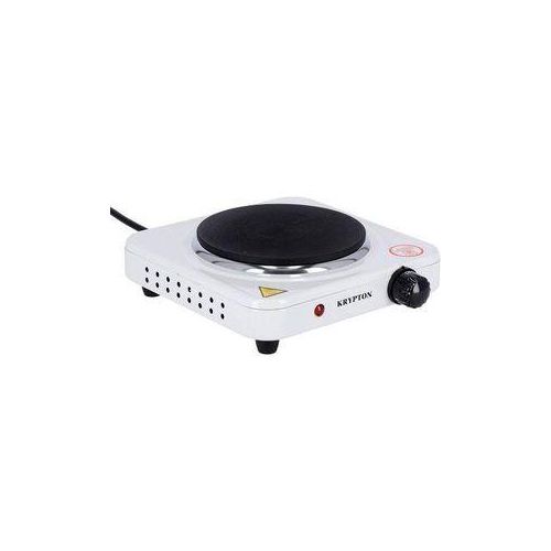 Single Solid Electric Hotplate 1000W - Black & White