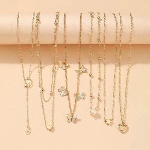 Women's Jewelry Star Necklace Set - 6 Pieces
