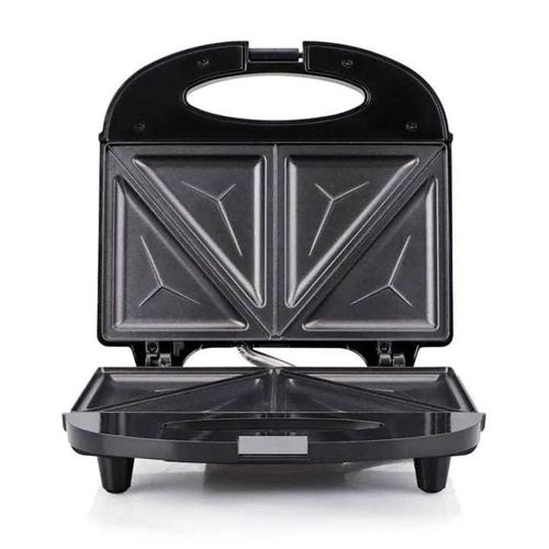 2 Slice Sandwich Maker Non Stick Surface Bread Toaster Baker- Black