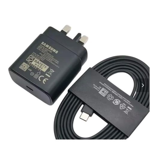 Samsung 45W Super Fast Charger – USB Type-C Power Adapter Ultra-Fast Charging for Galaxy S, A & Note Series, Travel-Ready, Durable, Original Quality – Black