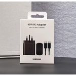 Samsung 45W Super Fast Charger – USB Type-C Power Adapter Ultra-Fast Charging for Galaxy S, A & Note Series, Travel-Ready, Durable, Original Quality – Black