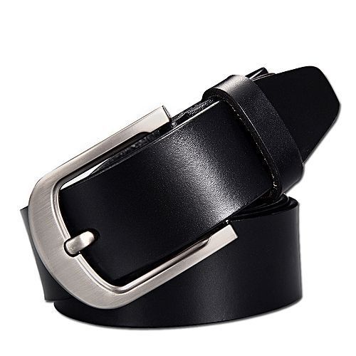 2 Pack Of Men's Faux Leather Belts - Black,Brown.