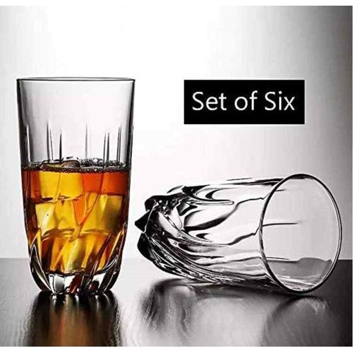 Sundabest Set of 6 Clear Water/ Juice Drinking Glasses