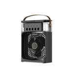 Portable Fan Air Conditioners USB Electric Fan LED Night Light Water Mist Fun 3 In 1 Air Humidifie For Home Car Mini Fan. Multi color