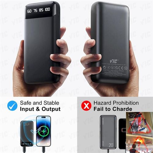 VIC 20000mAh Power Banks Portable Charge, Ultra Light Battery Pack