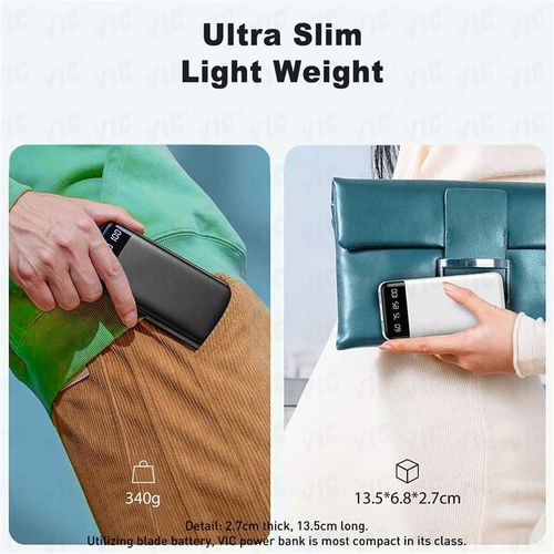 VIC 20000mAh Power Banks Portable Charge, Ultra Light Battery Pack