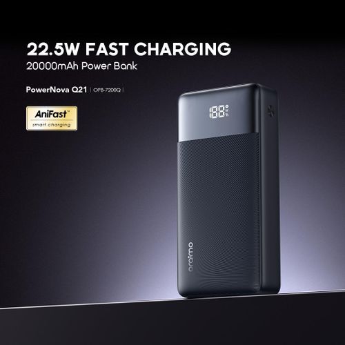 Oraimo PowerNova Q21 Power Bank 20000mAh 22.5W Fast Charging  Smart Digital Display