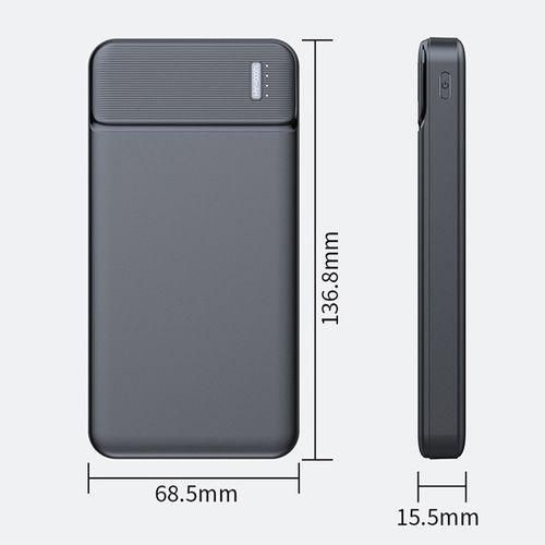 GUEETON 10000mAh Power Charge Bank Compact  Black