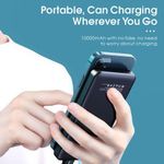 GUEETON 10000mAh Power Charge Bank Compact  Black