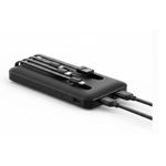 Nominal Capacity 20000mAh Fast Charging Power Bank With 4 Different Charging Cables - Black ,white