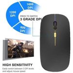 EAGEAT Wireless 2.4GHz Mice Rechargeable Mute