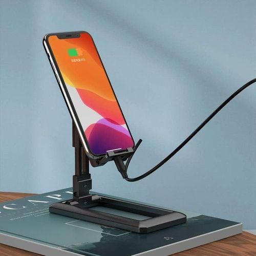 White Label Foldable Phone Holder - Black