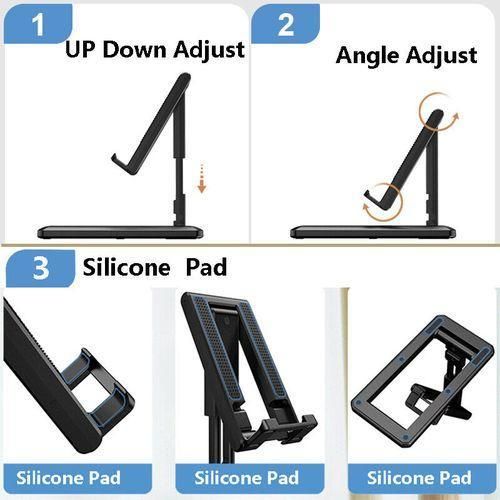 White Label Foldable Phone Holder - Black