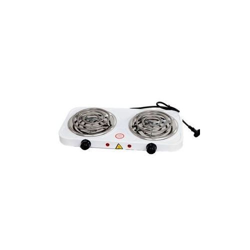Hot Plate Portable Double Burner Electric Coil Hot Plate - White