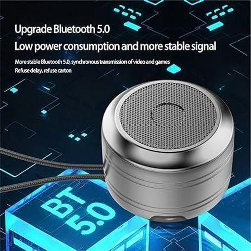 Mini stereo wireless super subwoofer with high sound quality,bluetooth speaker - Silver