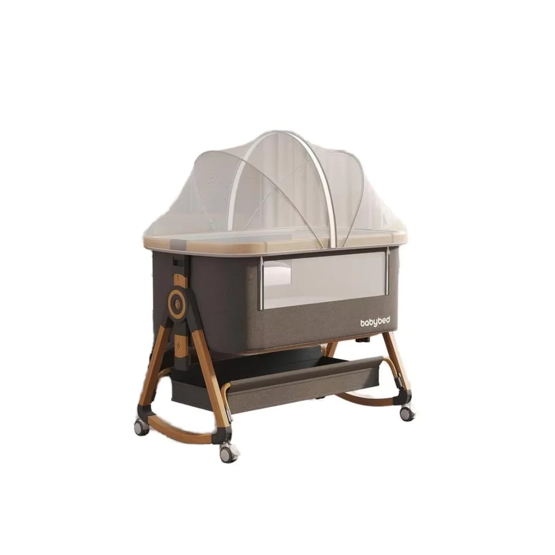 Foldable Baby Bassinet With Wheels and Mosquito net