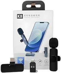 K8 Wireless Microphone - Pure Sound Quality - High Sensitivity - Compatible with Devices - Dual Use Support - Upgraded Design