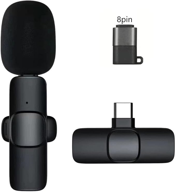 K8 Wireless Microphone - Pure Sound Quality - High Sensitivity - Compatible with Devices - Dual Use Support - Upgraded Design