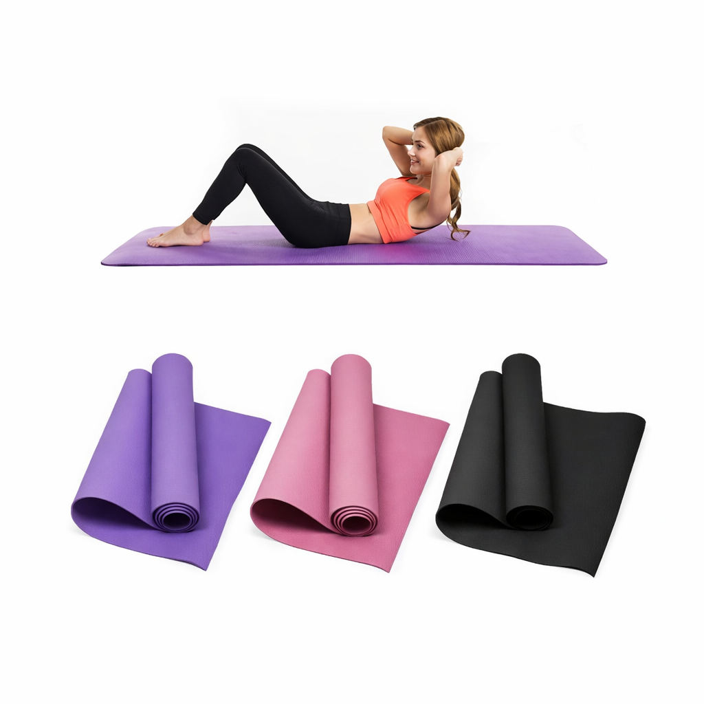 🧘Brand New Extra Thick High Density Ripstop Sports Non-Slip 8 MM Yoga Mat - 183 X 61 Cm | Non-Slip Comfort for Every Workout | Perfect for Yoga, Fitness & Home Workouts 🧘‍♂️