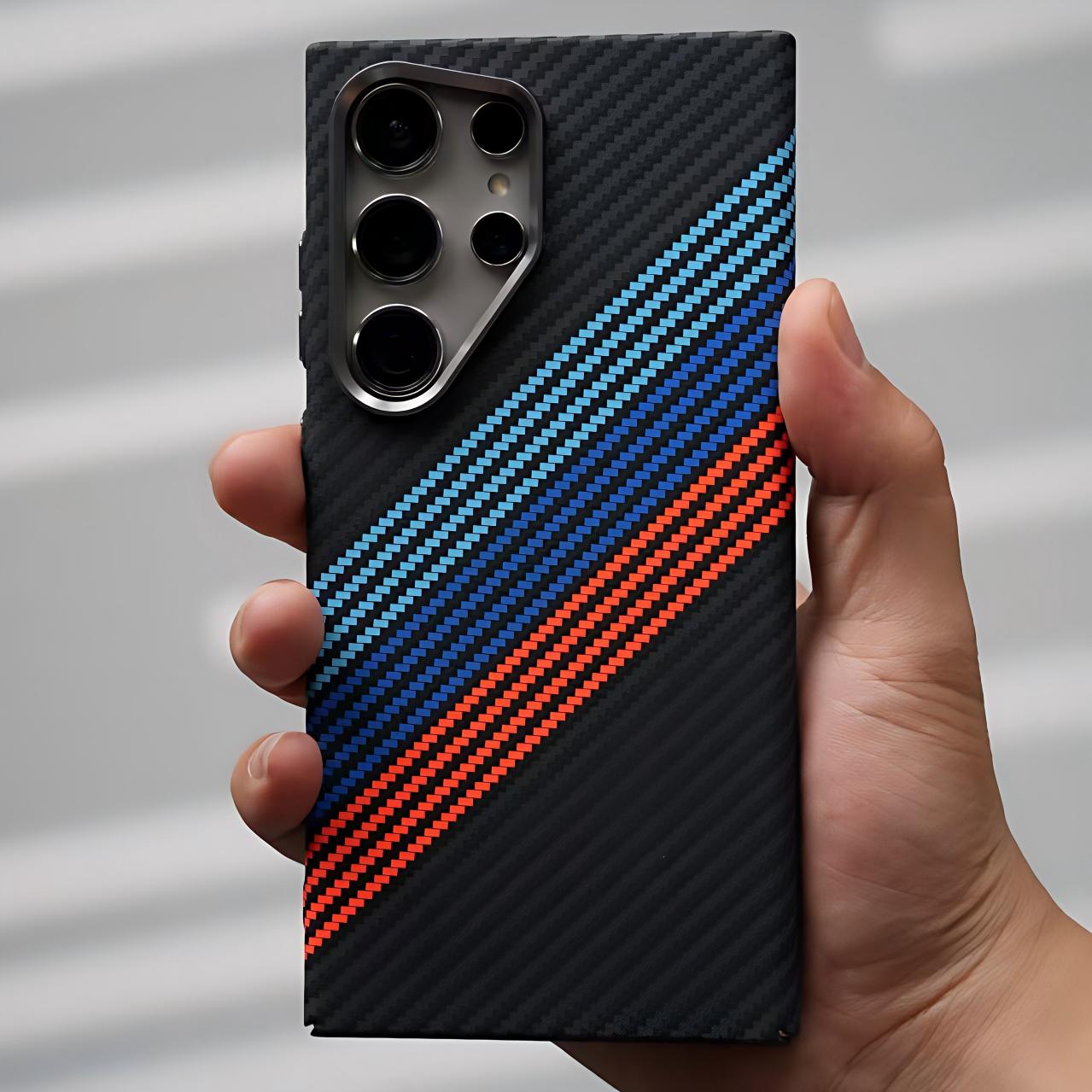 Samsung case:Magnetic Carbon Fiber Phone Case for Samsung Galaxy S26/S25/S23/A56/A17/A16Shockproof Slim PC Cover with Built-in Magnet, Anti-Scratch Matte Protective Case for Note 20