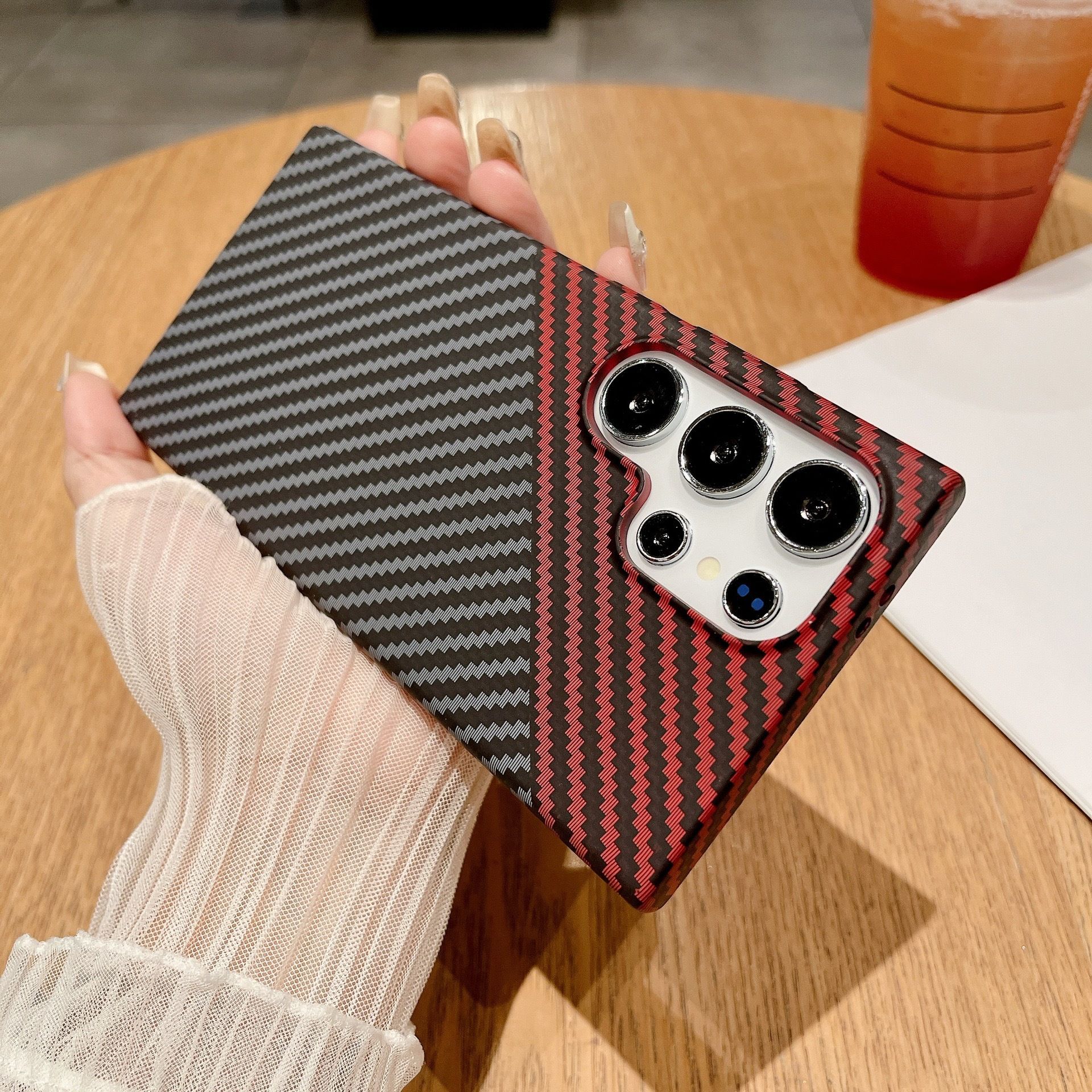 Samsung case:Magnetic Carbon Fiber Phone Case for Samsung Galaxy S26/S25/S23/A56/A17/A16Shockproof Slim PC Cover with Built-in Magnet, Anti-Scratch Matte Protective Case for Note 20