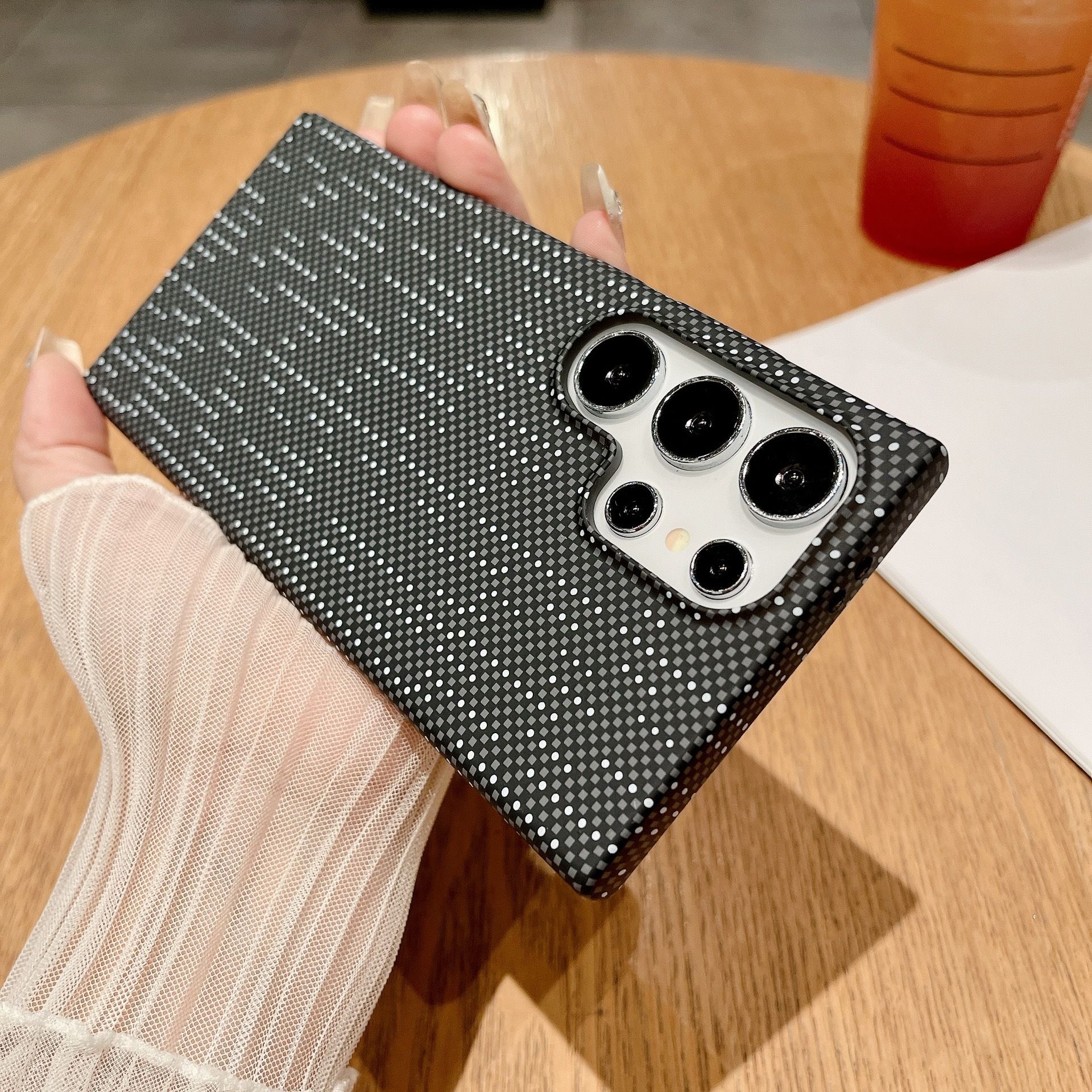 Samsung case:Magnetic Carbon Fiber Phone Case for Samsung Galaxy S26/S25/S23/A56/A17/A16Shockproof Slim PC Cover with Built-in Magnet, Anti-Scratch Matte Protective Case for Note 20