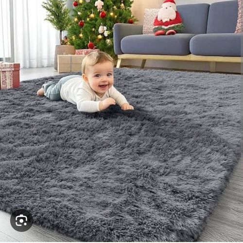 Soft Plush Carpet 5×8 Luxury Fluffy Area Rug for Living Room & Bedroom designed to bring warmth, comfort,& elegance to your home. Ideal for living rooms, bedrooms, and lounges provides a cozy surface.