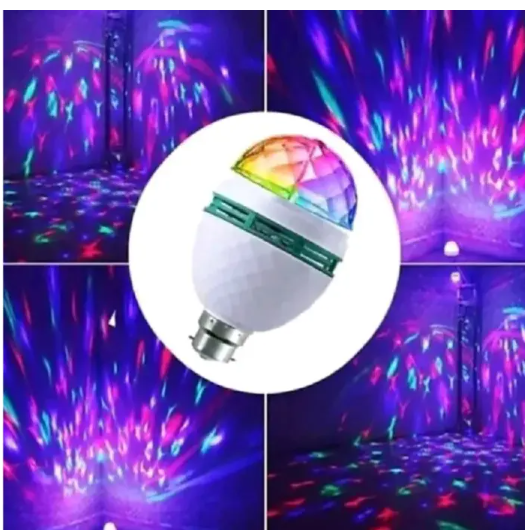 Neelux LED Rotating Disco Party Bulb – Colorful Pin Type Stage Light