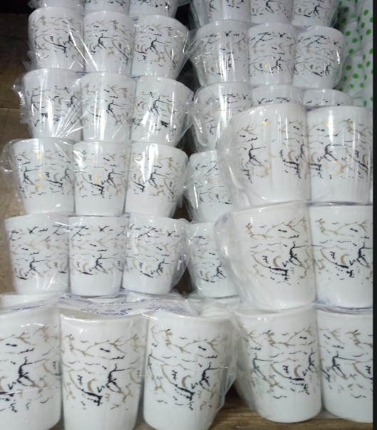 12 Pcs Plastic Mugs Set – Durable, Lightweight & Easy to Clean Drinking Cups