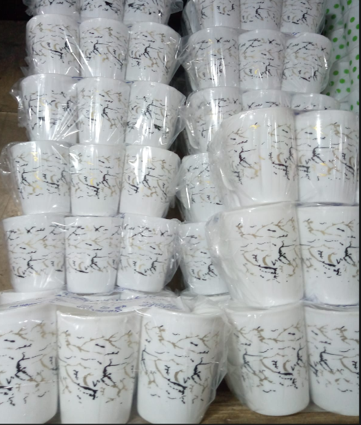 12 Pcs Plastic Mugs Set – Durable, Lightweight & Easy to Clean Drinking Cups