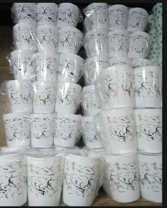 12 Pcs Plastic Mugs Set – Durable, Lightweight & Easy to Clean Drinking Cups