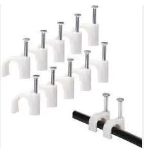 Nail Cable Clips Flat 100Pcs.