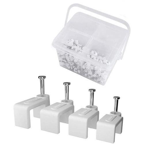 Nail Cable Clips Flat 100Pcs.