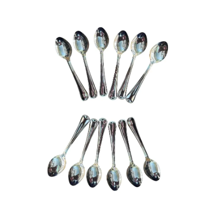 12-Piece Stainless Steel Dinner Spoon Set – Durable, Rust-Resistant Cutlery for Home, Restaurants, or Events – Elegant Mirror Finish
