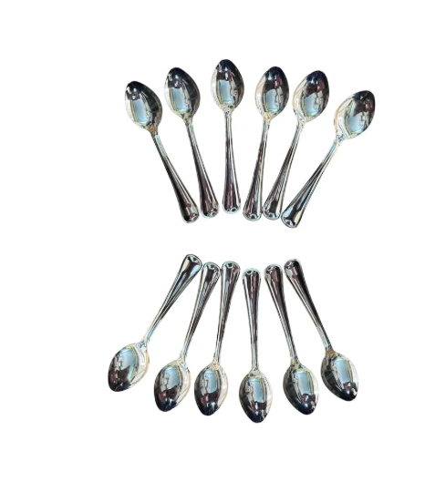 12-Piece Stainless Steel Dinner Spoon Set – Durable, Rust-Resistant Cutlery for Home, Restaurants, or Events – Elegant Mirror Finish
