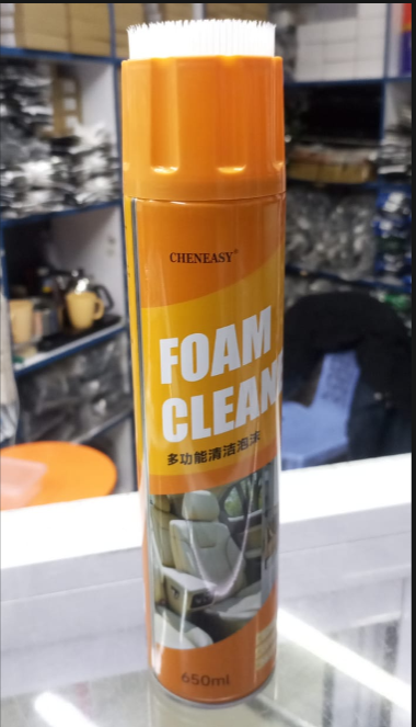 Multi Purpose Foam Cleaner Spray (650ml) With Brush For Deep Cleaning Car, Home And Kitchen