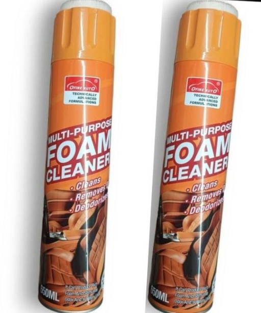 Multi Purpose Foam Cleaner Spray (650ml) With Brush For Deep Cleaning Car, Home And Kitchen