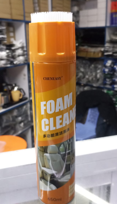 Multi Purpose Foam Cleaner Spray (650ml) With Brush For Deep Cleaning Car, Home And Kitchen