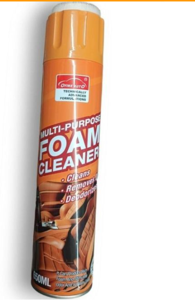 Multi Purpose Foam Cleaner Spray (650ml) With Brush For Deep Cleaning Car, Home And Kitchen