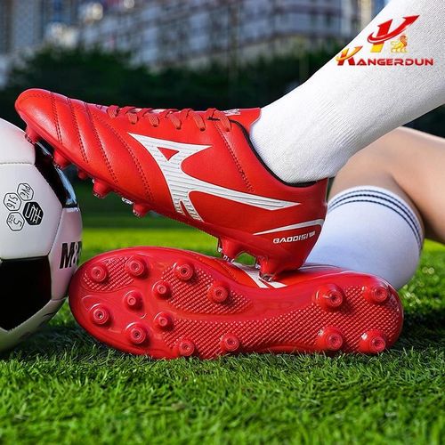 Men's low-top artificial turf football shoes with long spikes and broken nails for teenagers and students