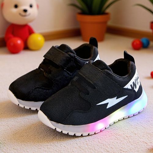 1-7 Years Old Led Light-Emitting Children's Shoes Mesh Surface Lightweight
