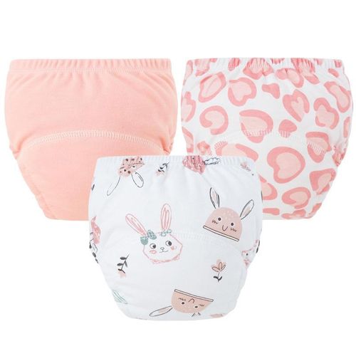 Diaper 3 Pack Reusable Toddler Potty Training Pants – Soft Cotton Daytime Potty Training Underwear