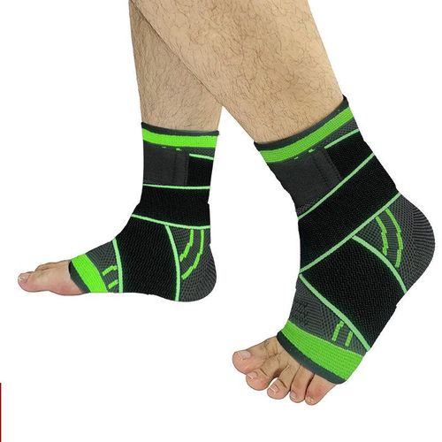 1 Pair Ankle Brace Strap Sports Ankle Protector Running Basketball Soccer Fixed Anti-fracture Foot Knitted Stretch Breathable Shock Absorption Compression Support Sleeve