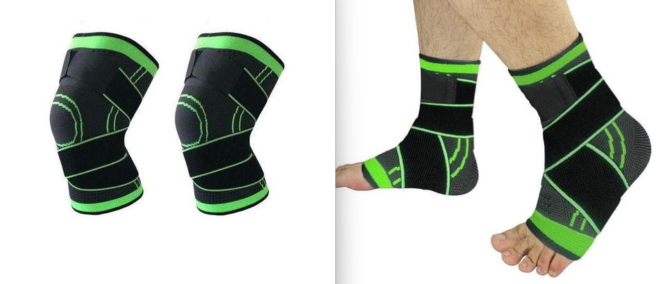 1 Pair Ankle Brace Strap Sports Ankle Protector Running Basketball Soccer Fixed Anti-fracture Foot Knitted Stretch Breathable Shock Absorption Compression Support Sleeve