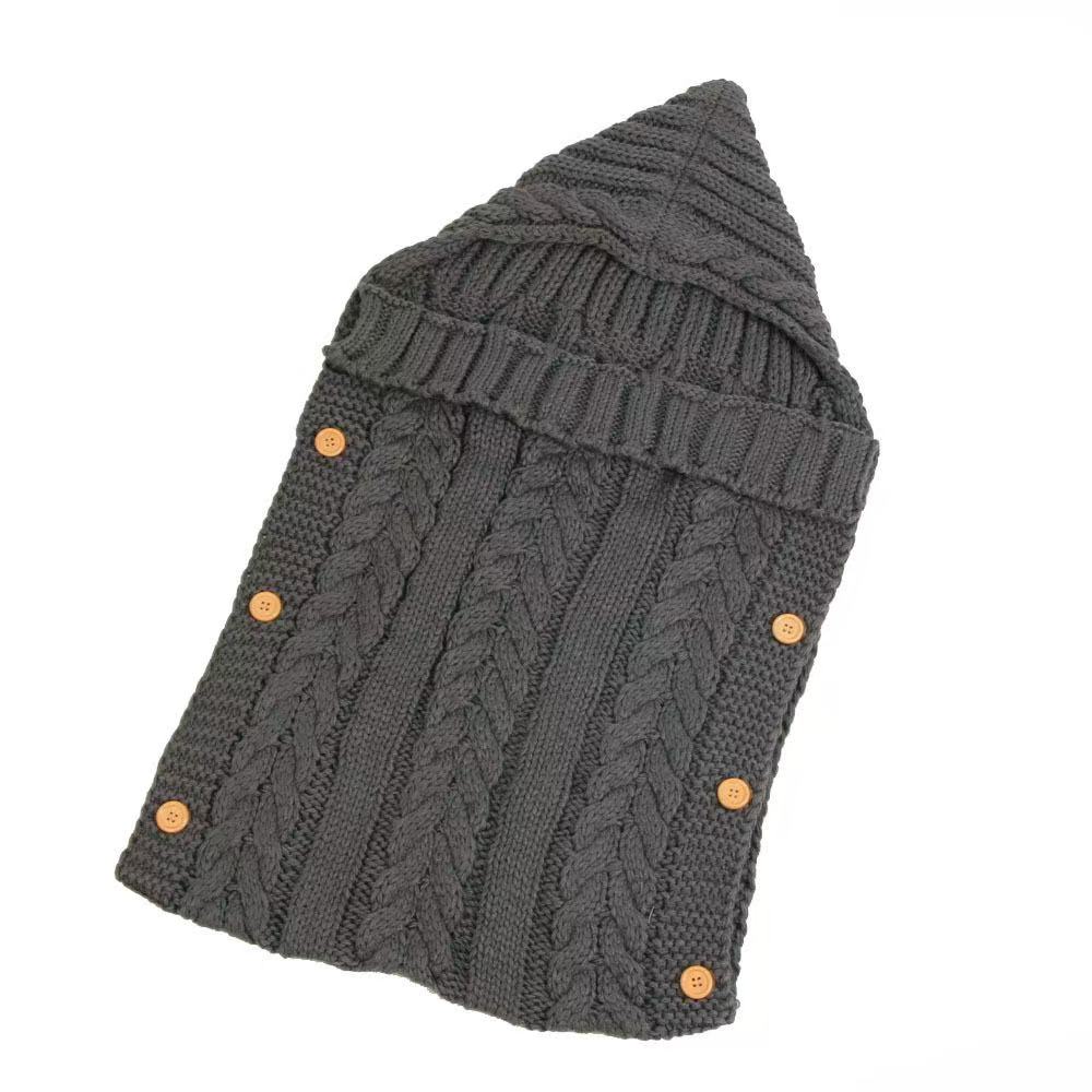 General Newborn Swaddle Blanket Knit Sleeping Bag Swaddle Blanket Stroller Swaddle- (0-6 Months)