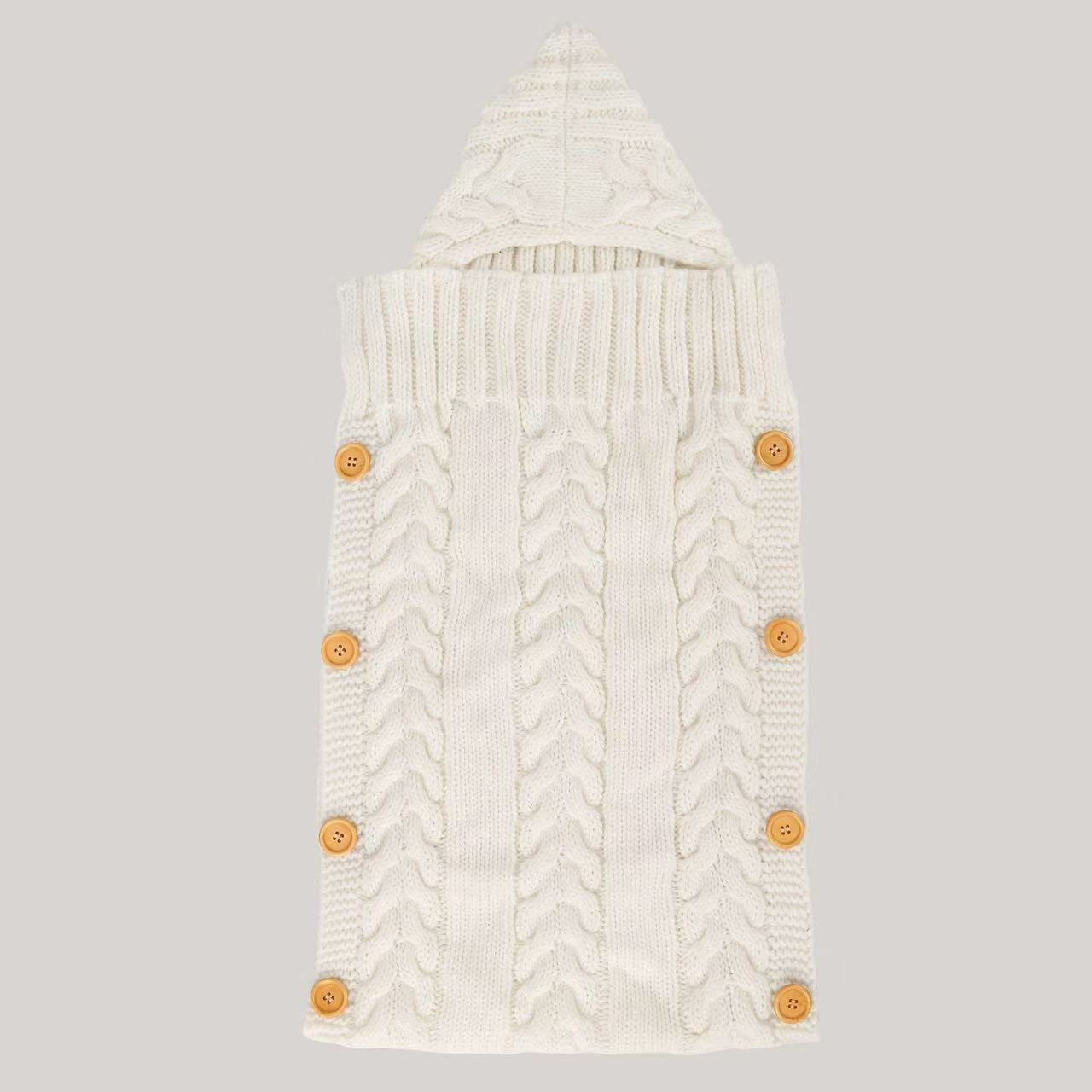 General Newborn Swaddle Blanket Knit Sleeping Bag Swaddle Blanket Stroller Swaddle- (0-6 Months)