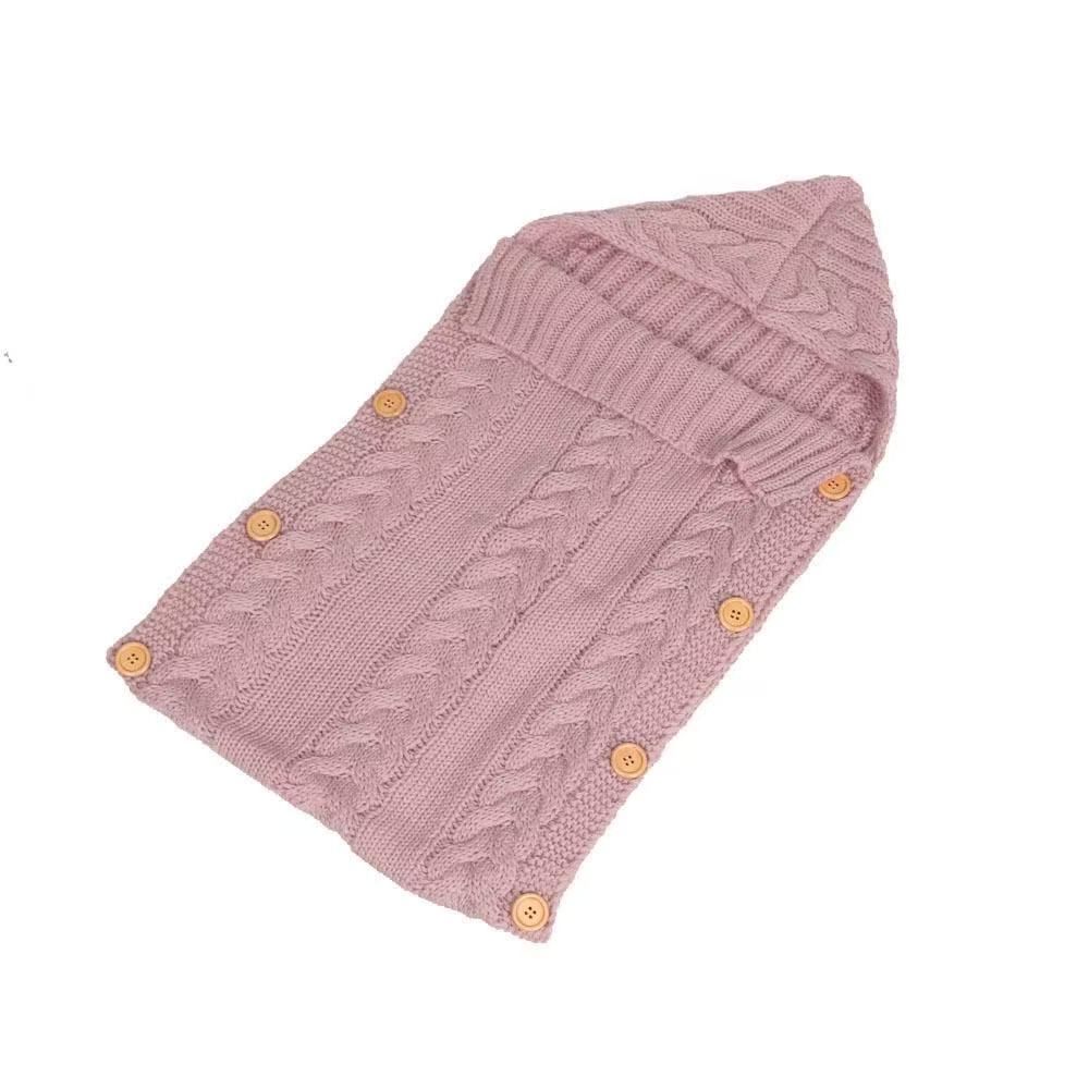 General Newborn Swaddle Blanket Knit Sleeping Bag Swaddle Blanket Stroller Swaddle- (0-6 Months)