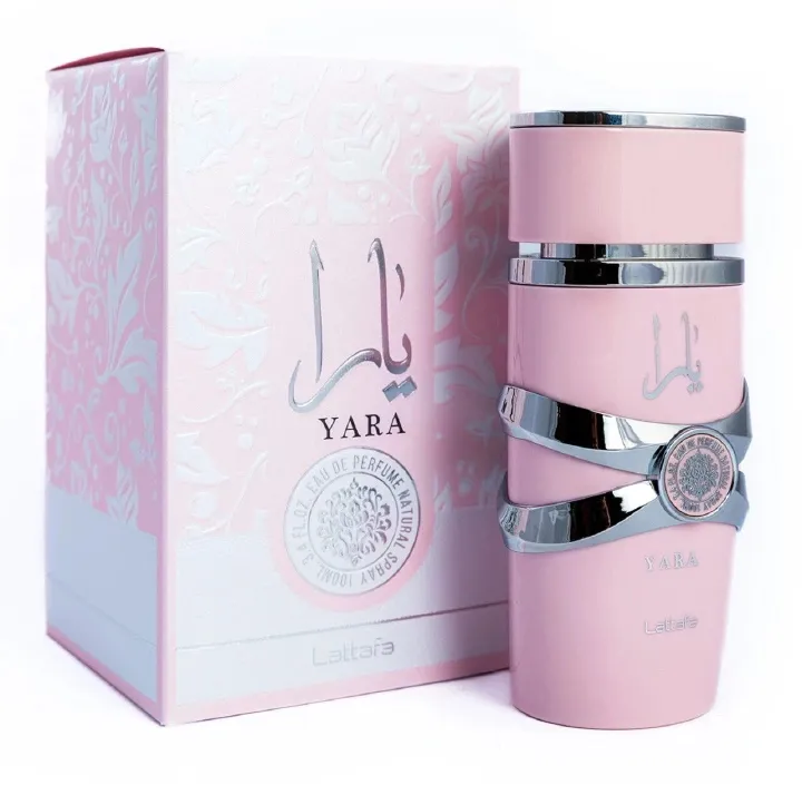 Lattafa Yara Pink Perfume 100ml (3.4 oz) EDP - Original Lattafa Yara for Women - Long Lasting Sweet Vanilla & Marshmallow Arabian Scent - MOKS