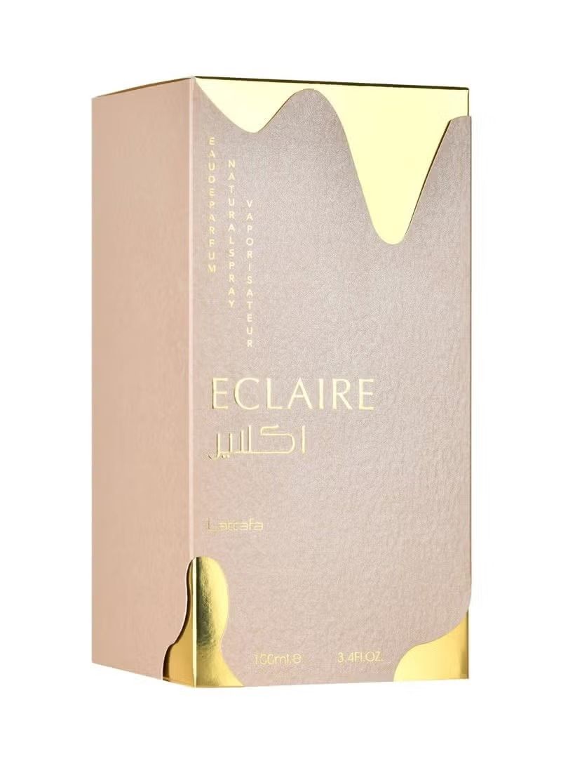 Lattafa Eclaire Perfume 100ml (3.4 oz) EDP - Original Lattafa Eclaire for Women - Long Lasting Creamy Caramel & Milk Gourmand Scent - MOKS