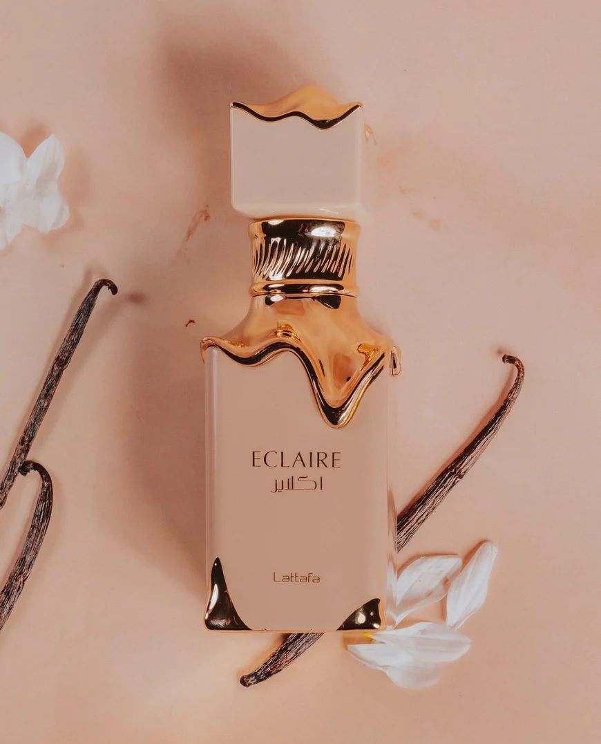 Lattafa Eclaire Perfume 100ml (3.4 oz) EDP - Original Lattafa Eclaire for Women - Long Lasting Creamy Caramel & Milk Gourmand Scent - MOKS